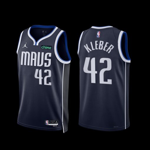 Dallas Mavericks Maxi Kleber 2022-23 Statement Edition Jersey Navy