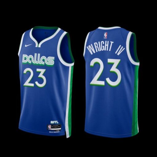 Dallas Mavericks McKinley Wright IV 2022-23 City Edition Jersey Blue