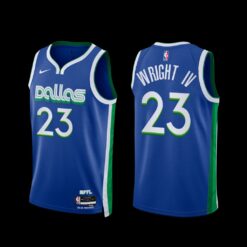 Dallas Mavericks McKinley Wright IV 2022-23 City Edition Jersey Blue