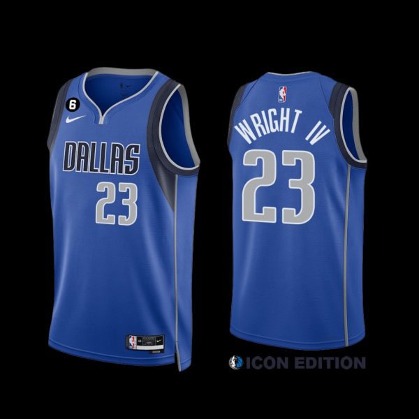 Dallas Mavericks McKinley Wright IV 2022-23 Icon Edition Jersey Royal Dallas Mavericks McKinley Wright IV 2022-23 Icon Edition Jersey Royal