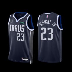 Dallas Mavericks McKinley Wright IV 2022-23 Navy Statement Edition Jersey