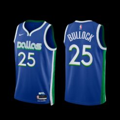 Dallas Mavericks Reggie Bullock 2022-23 City Edition Jersey Blue