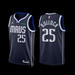 Dallas Mavericks Reggie Bullock 2022-23 Statement Edition Jersey Navy