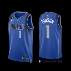 Dallas Mavericks Theo Pinson 2022-23 Icon Edition Jersey Royal