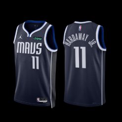 Dallas Mavericks Tim Hardaway Jr. 2022-23 Statement Edition Jersey Navy
