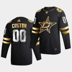 Dallas Stars Custom Golden Limited Edition Black Jersey