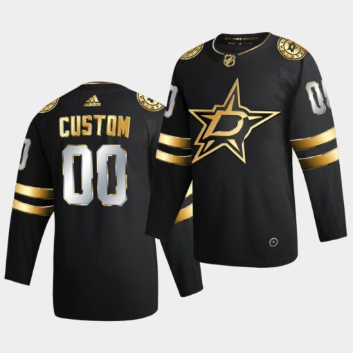 Dallas Stars Custom Golden Limited Edition Black Jersey