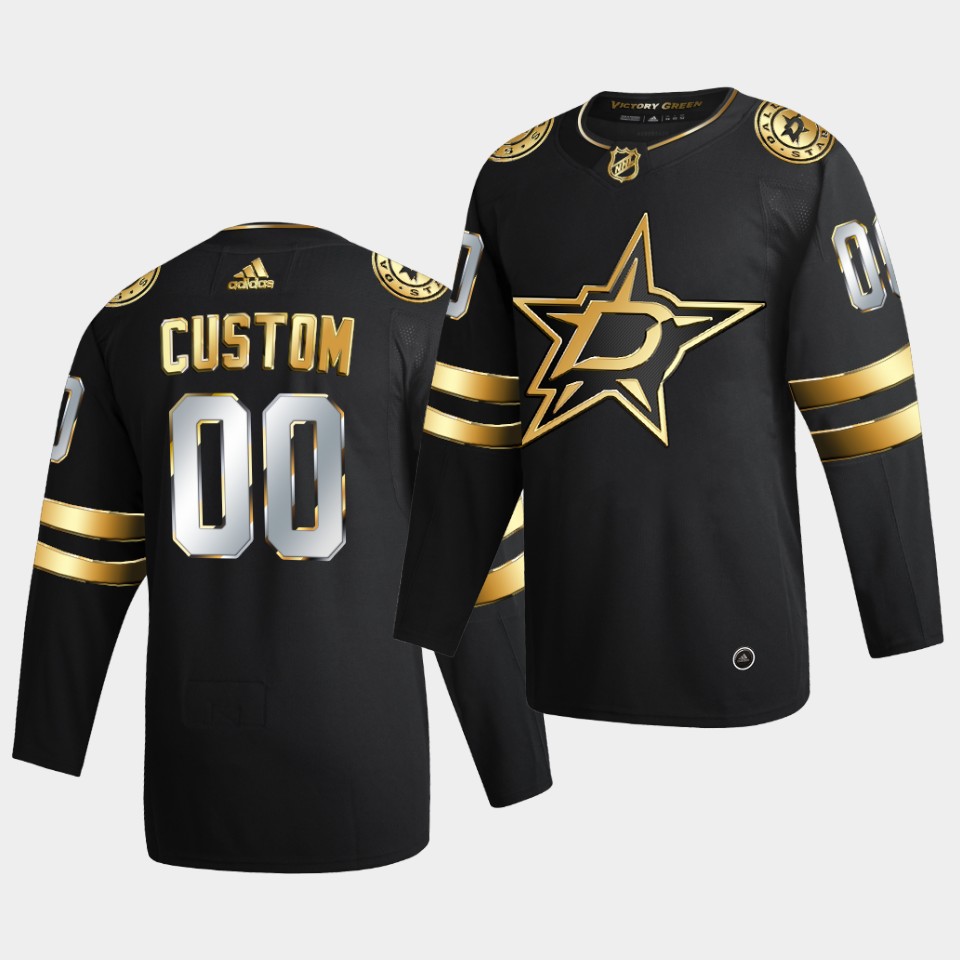 Dallas Stars Custom Golden Limited Edition Black Jersey Dallas Stars Custom Golden Limited Edition Black Jersey