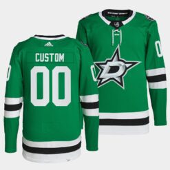 Dallas Stars Custom Home Green Jersey