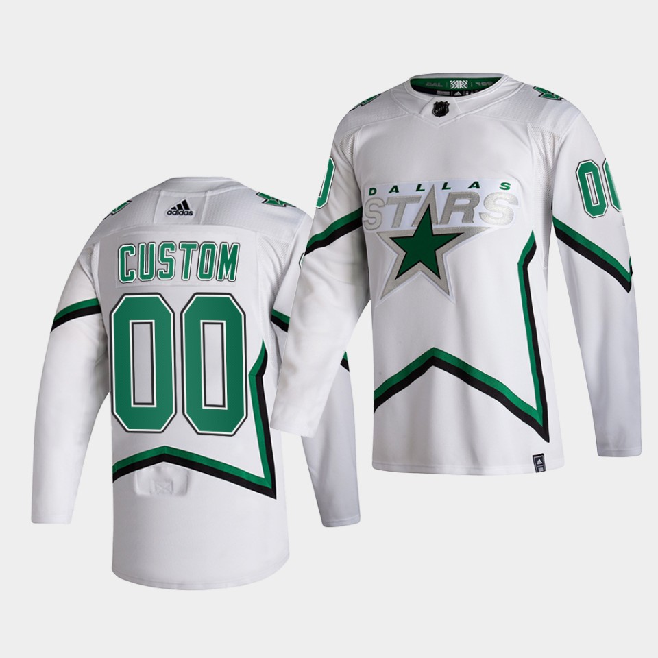 Dallas Stars Custom Reverse White Special Edition Jersey Dallas Stars Custom Reverse White Special Edition Jersey