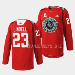 Dallas Stars Esa Lindell 2023 Noche Mexicana Red Jersey