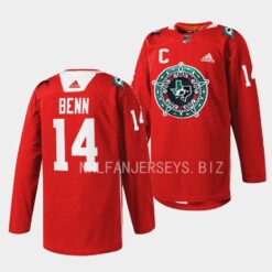 Dallas Stars Jamie Benn 2023 Noche Mexicana Red Jersey