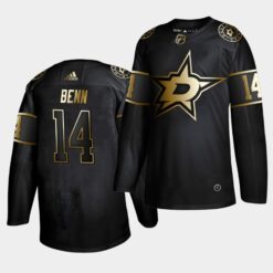 Dallas Stars Jamie Benn Golden Edition Black Jersey