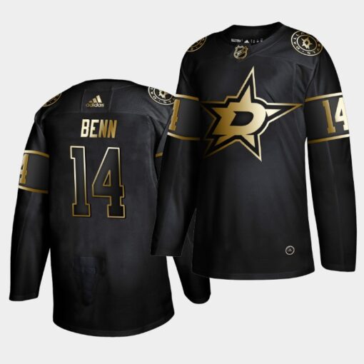 Dallas Stars Jamie Benn Golden Edition Black Jersey
