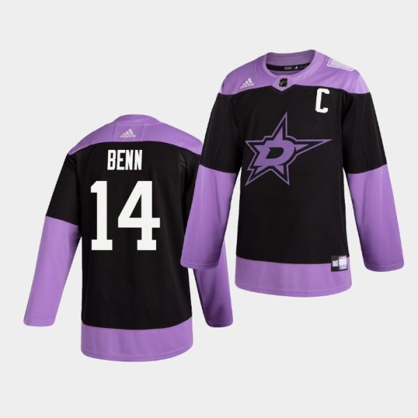 Dallas Stars Jamie Benn Hockey Fights Cancer Practice Jersey Dallas Stars Jamie Benn Hockey Fights Cancer Practice Jersey