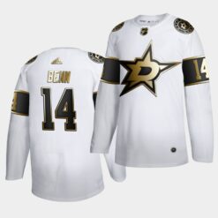 Dallas Stars Jamie Benn NHL Golden Edition White Limited Jersey