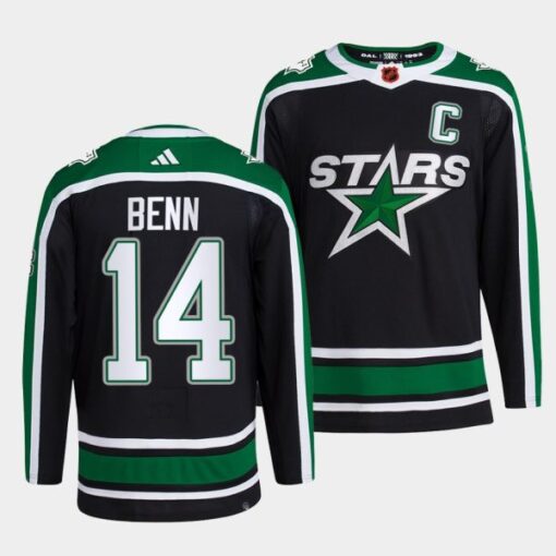 Dallas Stars Jamie Benn Reverse Black Jersey