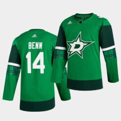 Dallas Stars Jamie Benn St. Patrick’s Day Player Green Jersey