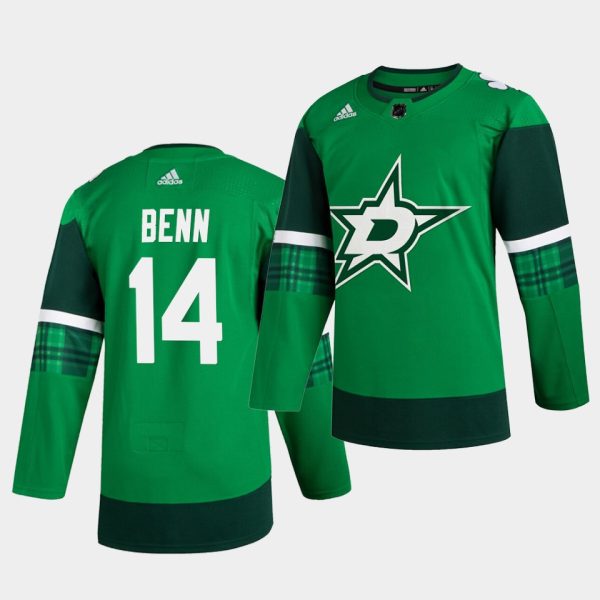 Dallas Stars Jamie Benn St. Patrick's Day Player Green Jersey Dallas Stars Jamie Benn St. Patrick's Day Player Green Jersey