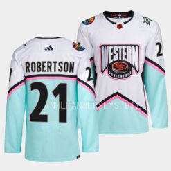 Dallas Stars Jason Robertson 2023 NHL All-Star Western Conference White Jersey