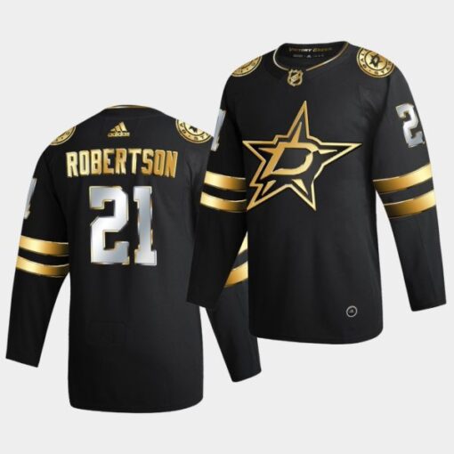 Dallas Stars Jason Robertson Golden Limited Edition Black Jersey