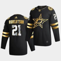 Dallas Stars Jason Robertson Golden Limited Edition Black Jersey