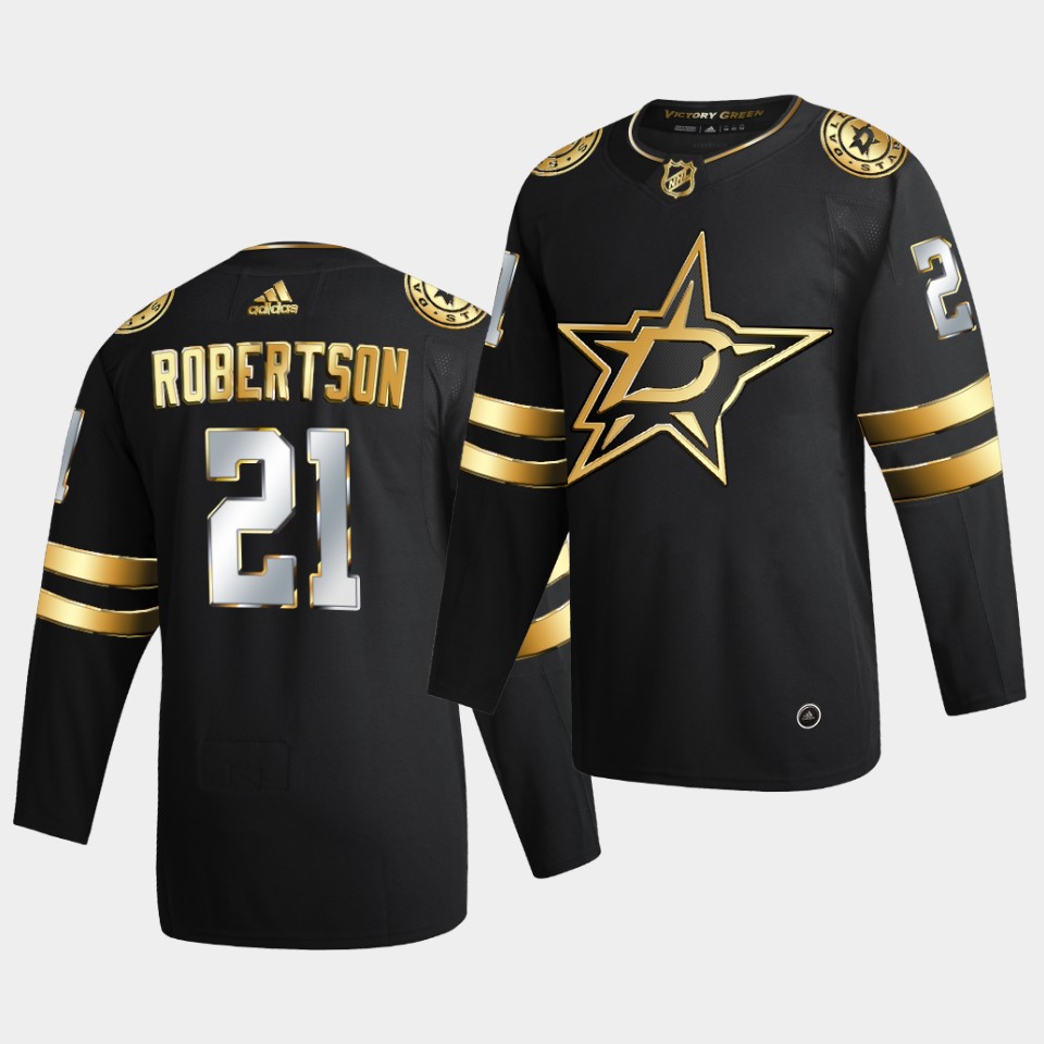 Dallas Stars Jason Robertson Golden Limited Edition Black Jersey Dallas Stars Jason Robertson Golden Limited Edition Black Jersey