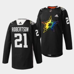 Dallas Stars Jason Robertson Pride Night Black Jersey