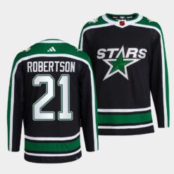 Dallas Stars Jason Robertson Reverse Black Jersey