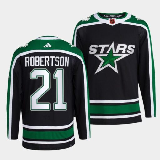 Dallas Stars Jason Robertson Reverse Black Jersey
