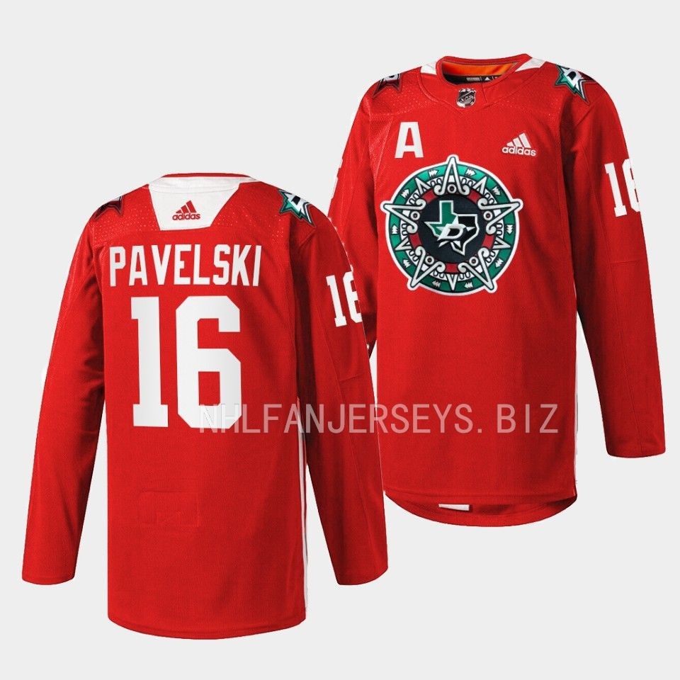 Dallas Stars Joe Pavelski 2023 Noche Mexicana Red Jersey Dallas Stars Joe Pavelski 2023 Noche Mexicana Red Jersey