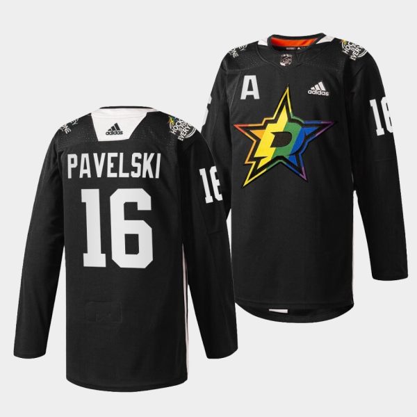 Dallas Stars Joe Pavelski Pride Night Black Jersey Dallas Stars Joe Pavelski Pride Night Black Jersey