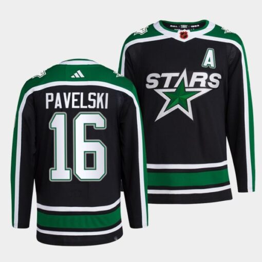 Dallas Stars Joe Pavelski Reverse Black Jersey