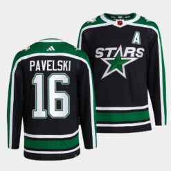Dallas Stars Joe Pavelski Reverse Black Jersey