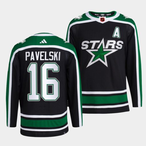 Dallas Stars Joe Pavelski Reverse Black Jersey