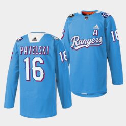 Dallas Stars Joe Pavelski Texas Rangers Night Blue Jersey
