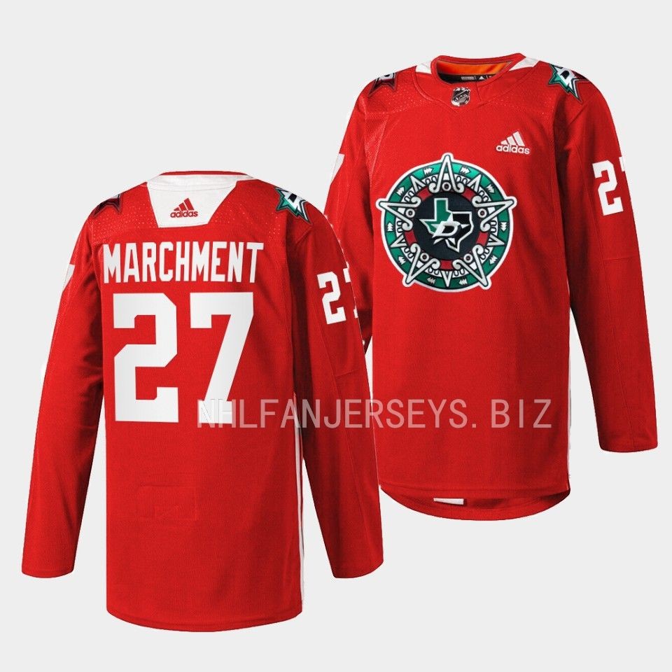 Dallas Stars Mason Marchment 2023 Noche Mexicana Red Jersey Dallas Stars Mason Marchment 2023 Noche Mexicana Red Jersey