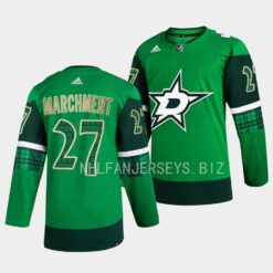 Dallas Stars Mason Marchment 2023 St. Patricks Day Green Jersey