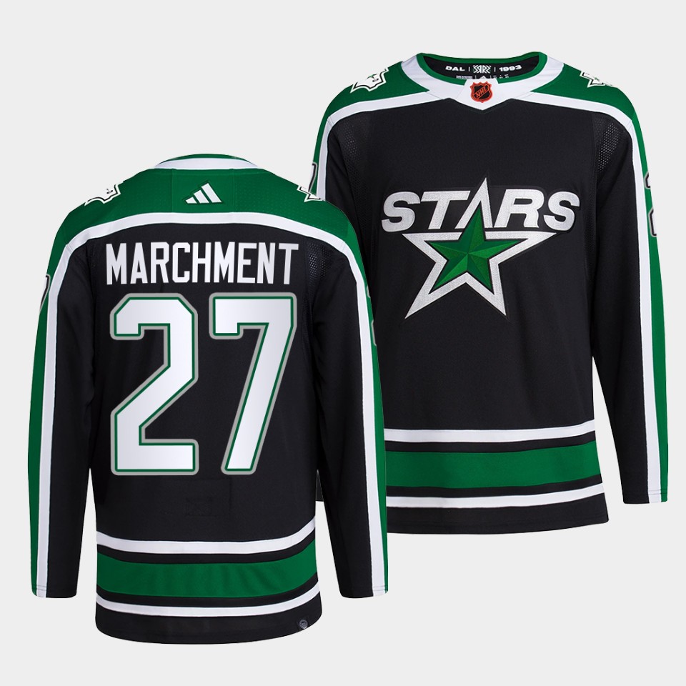 Dallas Stars Mason Marchment Reverse Black Jersey Dallas Stars Mason Marchment Reverse Black Jersey