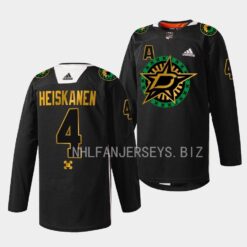 Dallas Stars Miro Heiskanen 2023 Black History Night Black Jersey