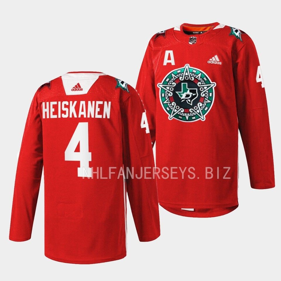 Dallas Stars Miro Heiskanen 2023 Noche Mexicana Red Jersey Dallas Stars Miro Heiskanen 2023 Noche Mexicana Red Jersey