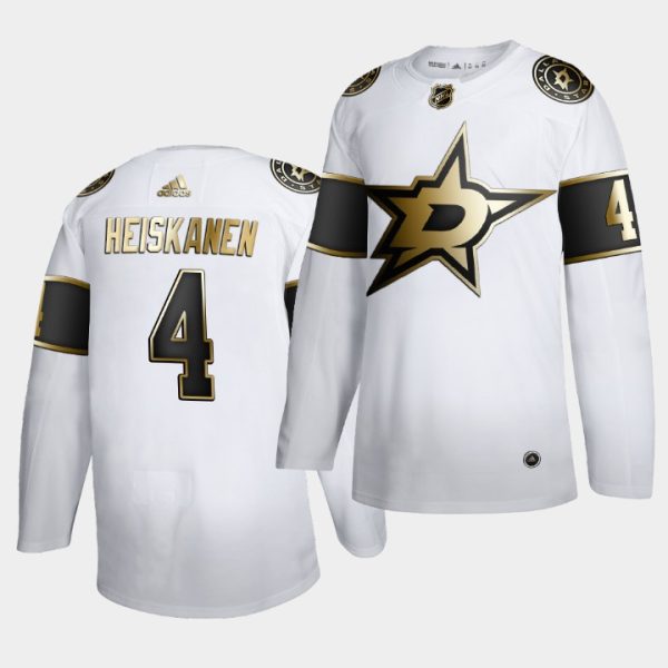 Dallas Stars Miro Heiskanen Golden Edition White Limited Jersey Dallas Stars Miro Heiskanen Golden Edition White Limited Jersey