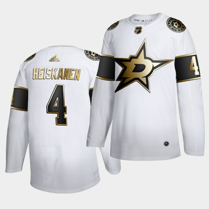 Dallas Stars Miro Heiskanen Golden Edition White Limited Jersey Dallas Stars Miro Heiskanen Golden Edition White Limited Jersey