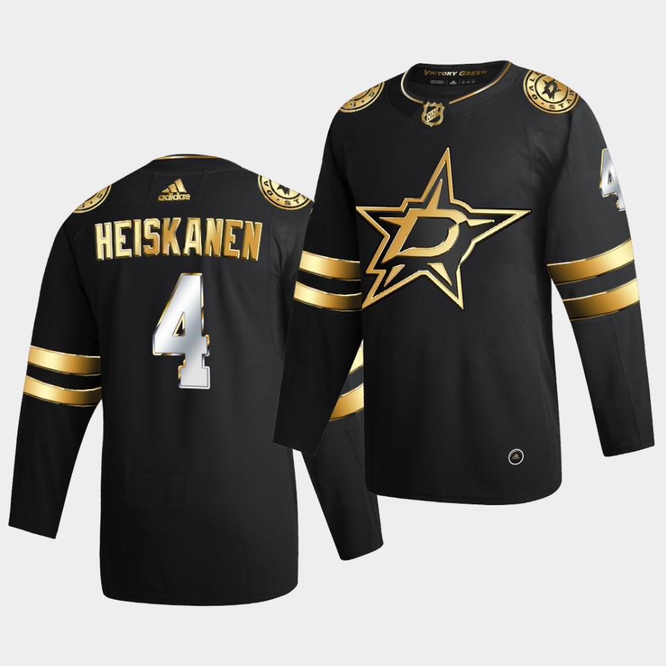 Dallas Stars Miro Heiskanen Golden Limited Edition Black Jersey Dallas Stars Miro Heiskanen Golden Limited Edition Black Jersey