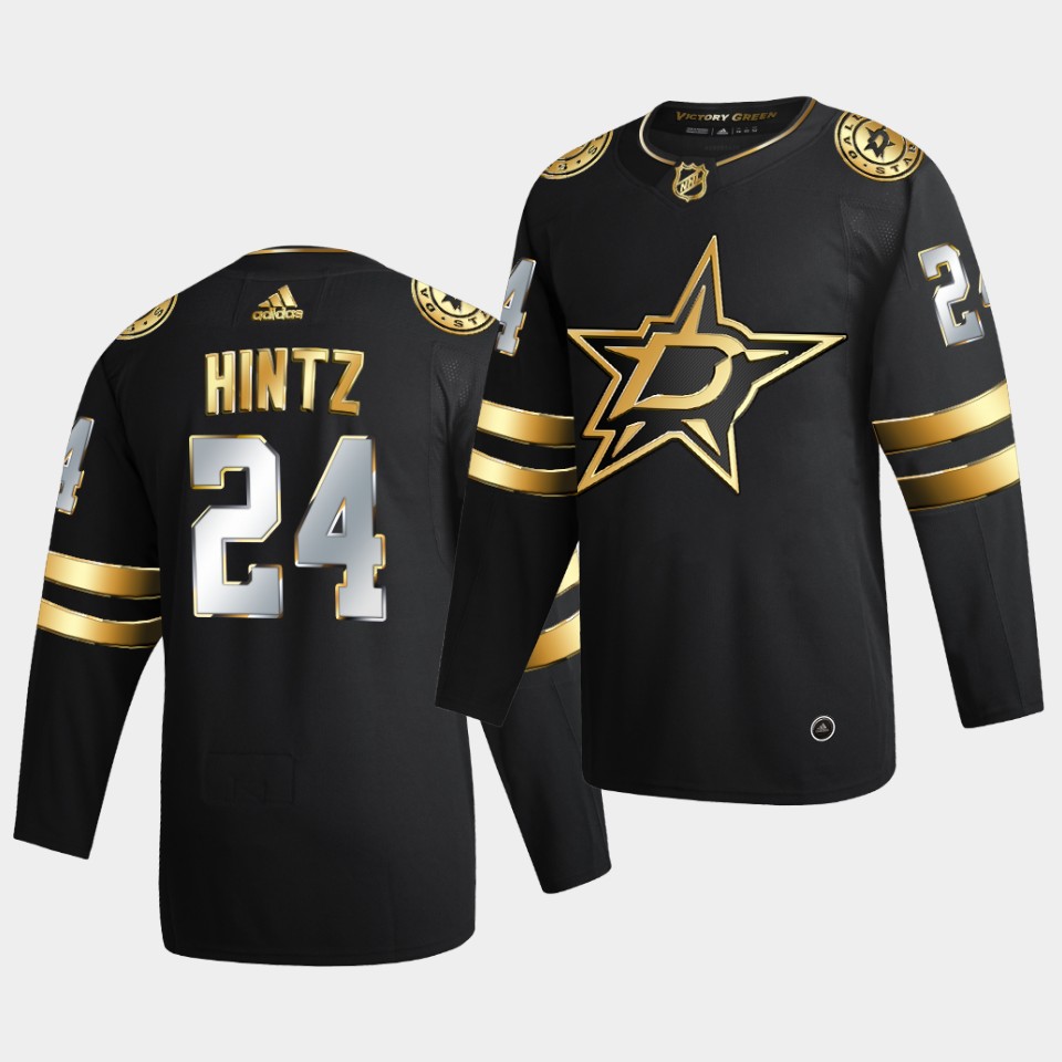 Dallas Stars Roope Hintz Golden Limited Edition Black Jersey Dallas Stars Roope Hintz Golden Limited Edition Black Jersey