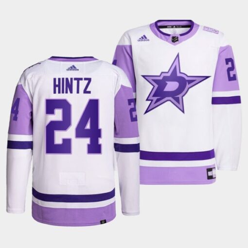 Dallas Stars Roope Hintz HockeyFightsCancer White Jersey
