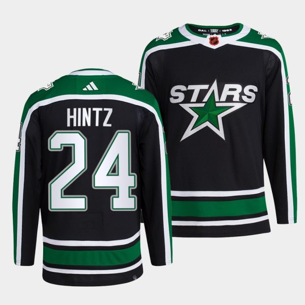 Dallas Stars Roope Hintz Reverse Black Jersey Dallas Stars Roope Hintz Reverse Black Jersey
