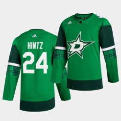 Dallas Stars Roope Hintz St. Patrick’s Day Player Green Jersey