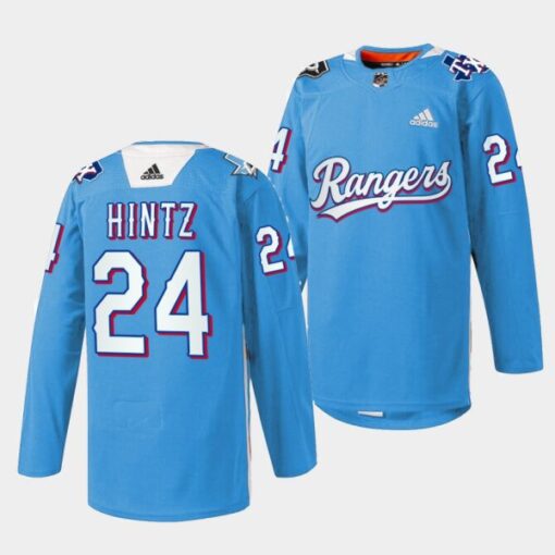 Dallas Stars Roope Hintz Texas Rangers Night Blue Jersey
