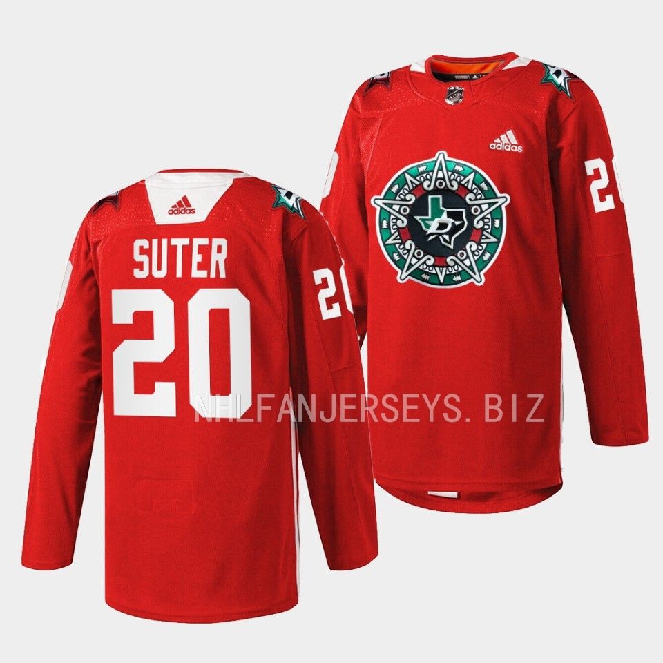 Dallas Stars Ryan Suter 2023 Noche Mexicana Red Jersey Dallas Stars Ryan Suter 2023 Noche Mexicana Red Jersey